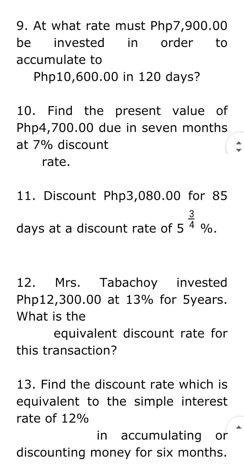 A small business owner Borrowed Php8,500.00 at 9% for 18 months. How