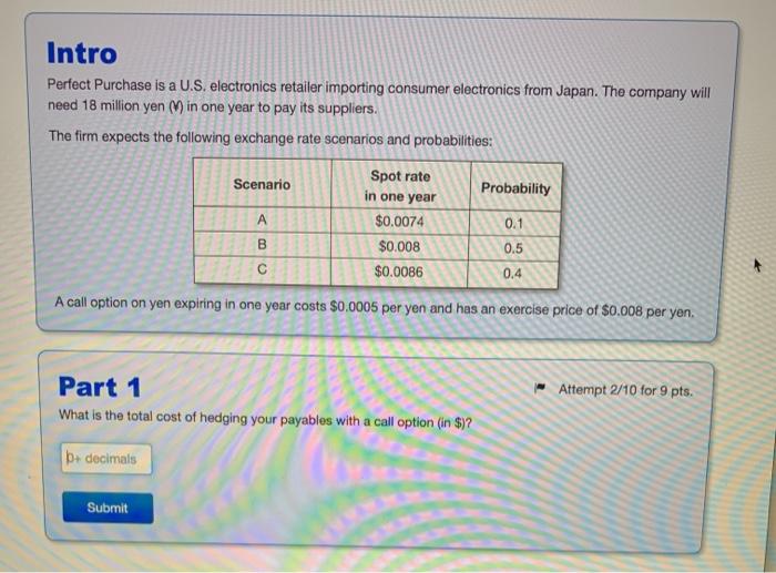 Intro Perfect Purchase is a U.S. electronics retailer importing consumer electronics