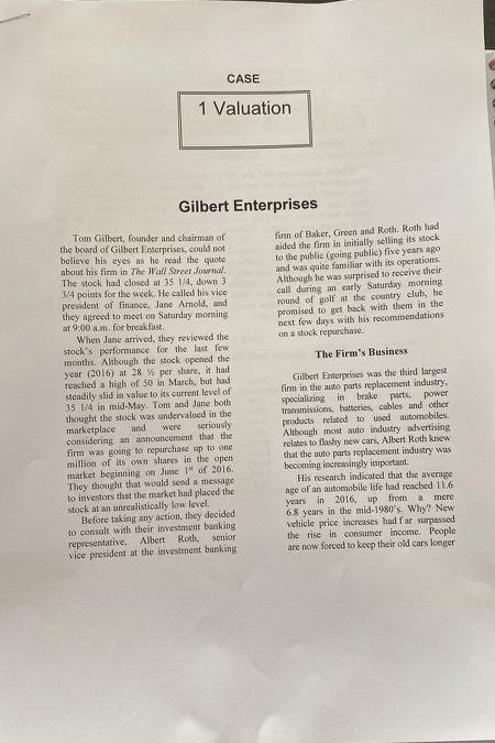 Can you solve this case study? Please show all the formulas you