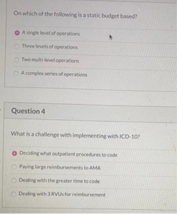 effect Static effect Seasonalization effect Fixed effect Question 3 0.25 pts On
