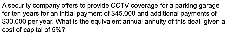  Please include excel cells work please A security company offers to