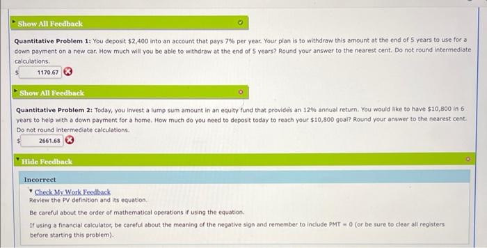 please help in hw! ill leave a like! Quantitative Problem 1: You
