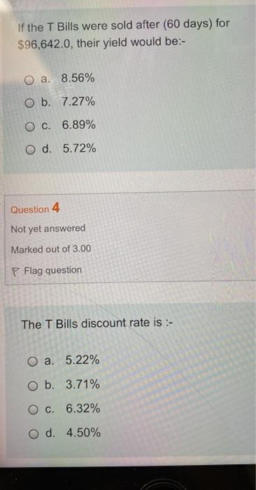 per year). Question 1 Not yet answered Marked out of 3.00 Flag