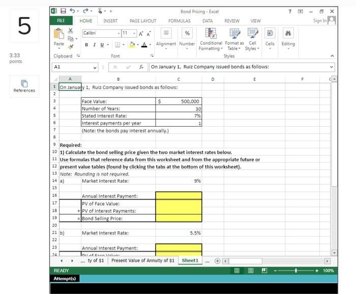 Reference and Basic Math Functions 333 bos References Ruiz Company issued bonds