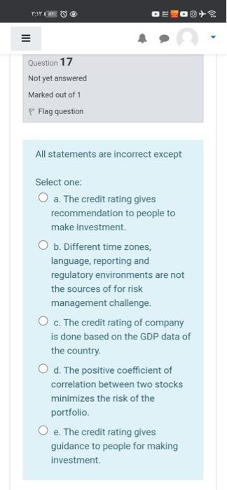 will rate you Question 25 Not yet answered Marked out of 1