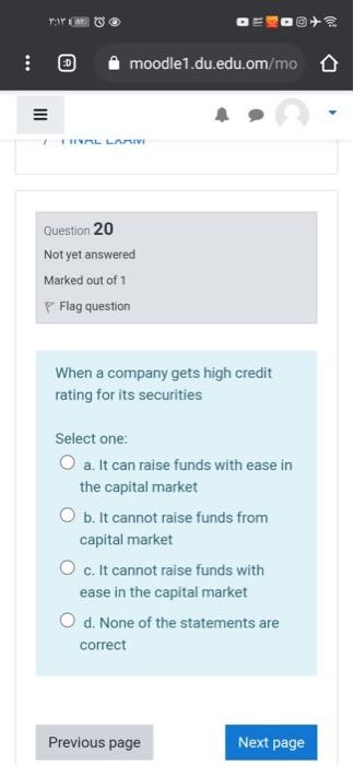 P Flag question The risk which arises when there are few buyers