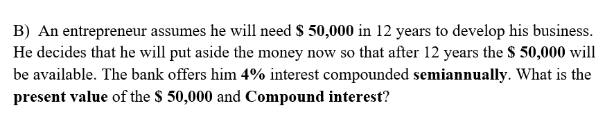 Please use the table factor to find the answer B) An