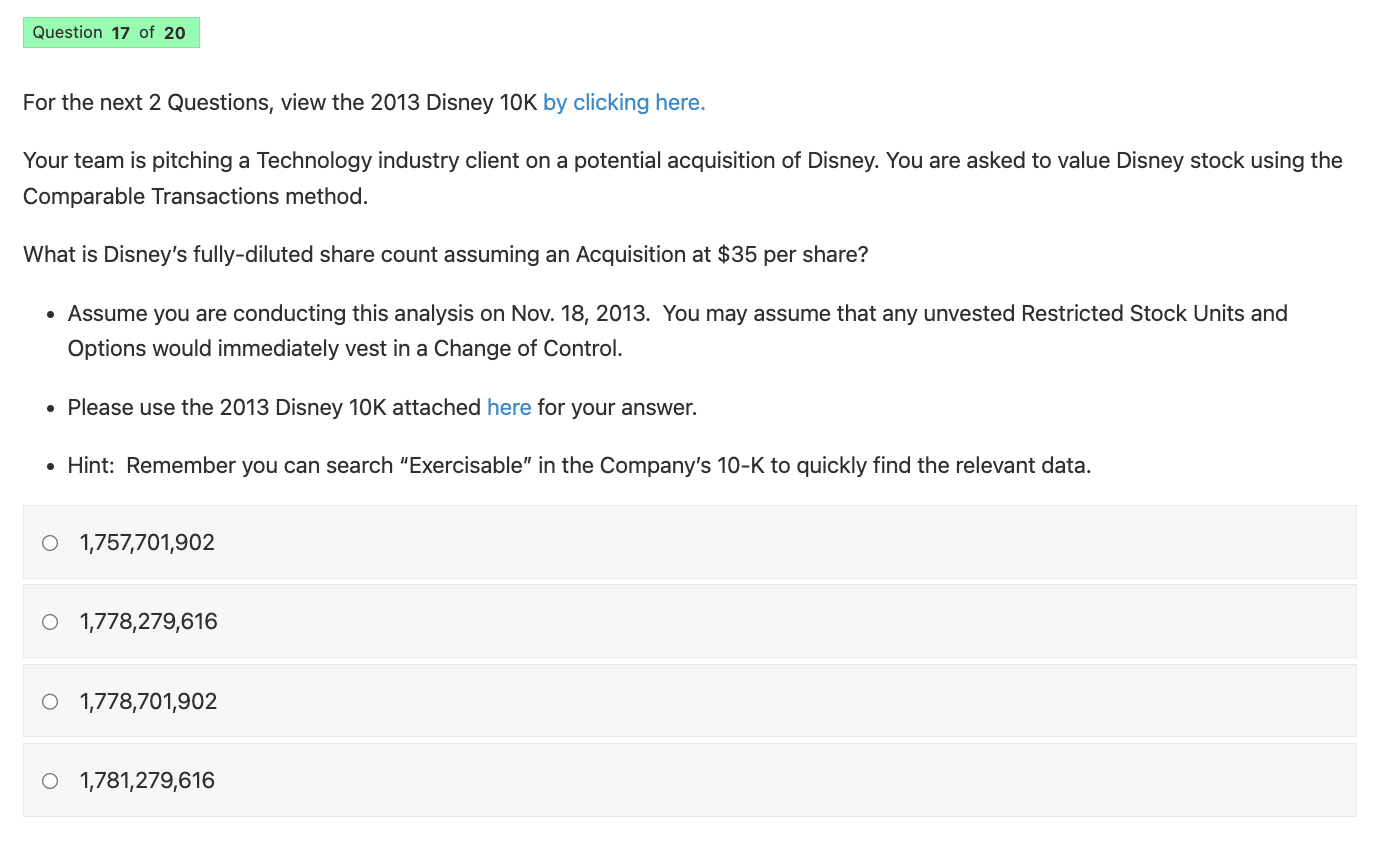 pls pick an option For the next 2 Questions, view the 2013