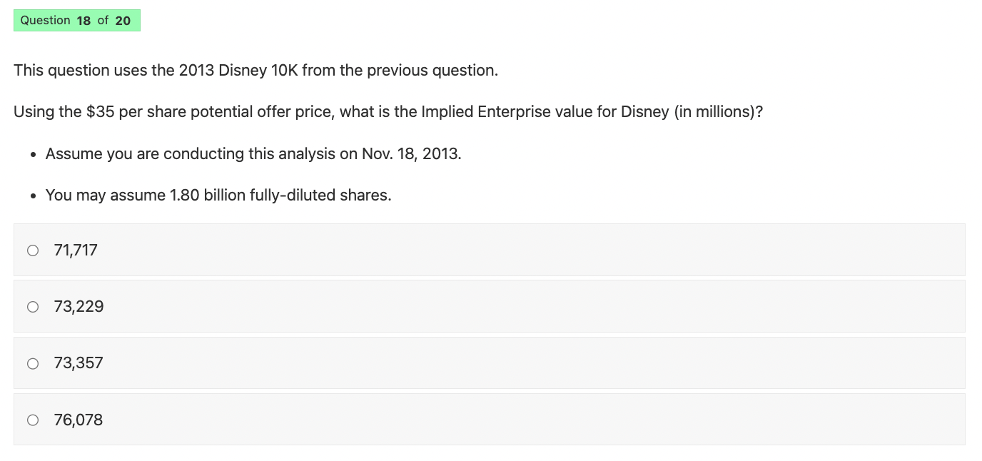 Disney 10K by clicking here. Your team is pitching a Technology industry