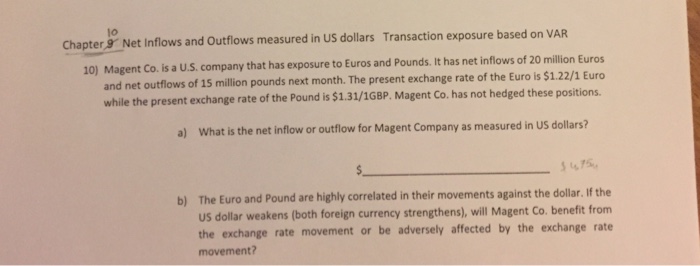  Show calculation l0 Chapter Net Inflows and Outflows measured in US