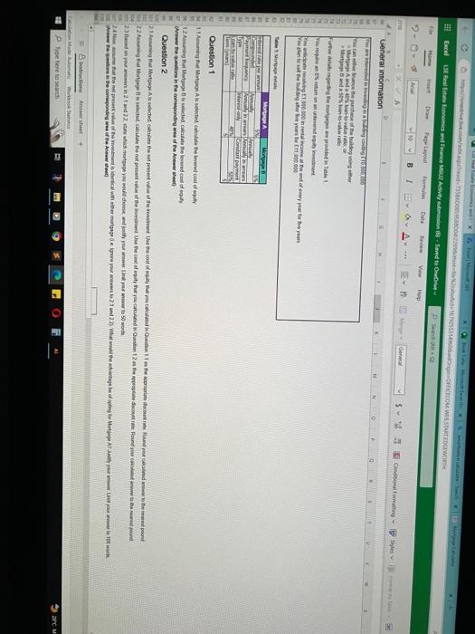  ASAP ASAP*ASAP module: SELECTING MORTGAGE question page: pls answer on this