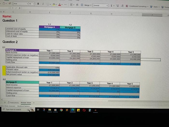 answer page and pls use the same figure and details as given