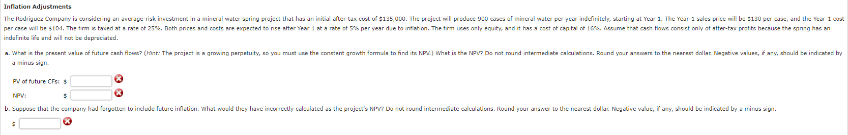  How do you solve this problem excel? Please show formulas. Inflation