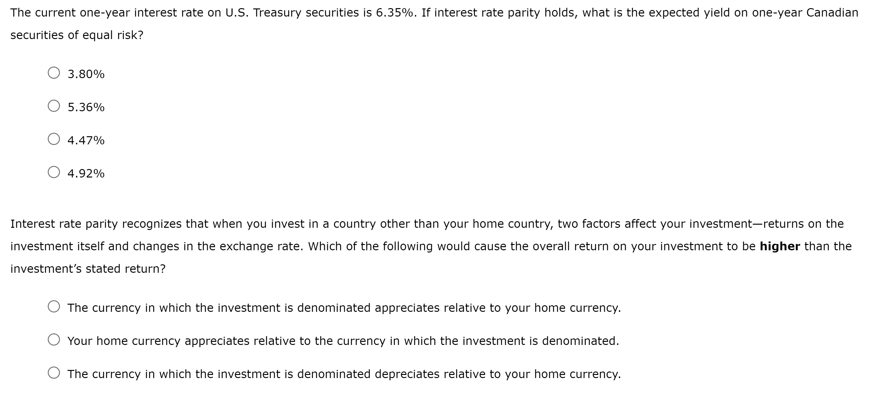 power parity The law of one price The theory of purchasing power