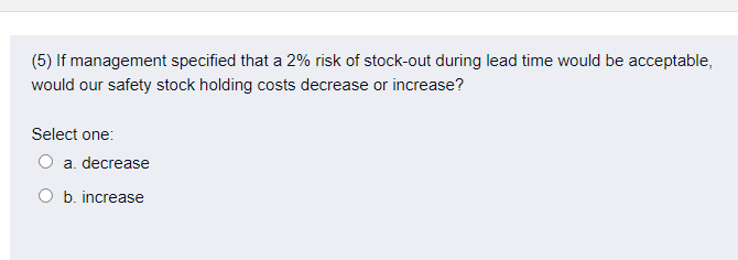 be distributed normally with a standard deviation of 15 pounds/day. Ordering cost