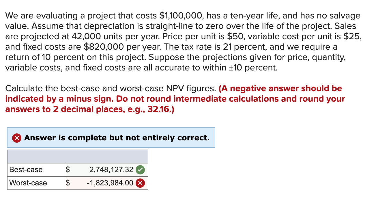please only calculate worst case and PLEASE not in excel. I need