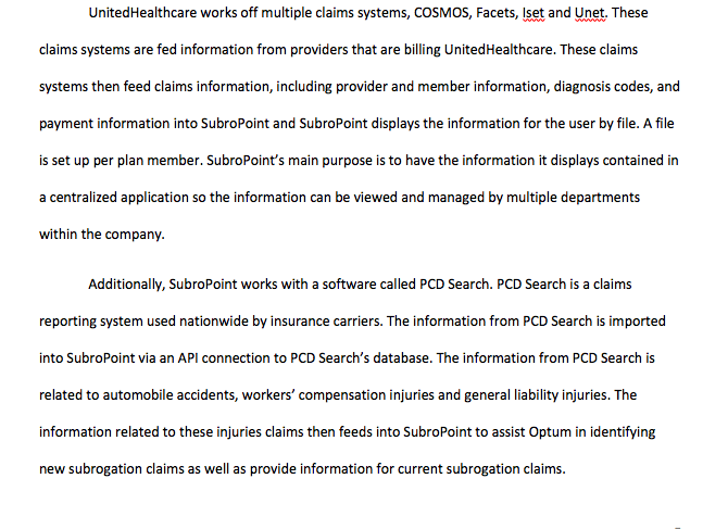 to identify and manage recovery on subrogation cases that are related to
