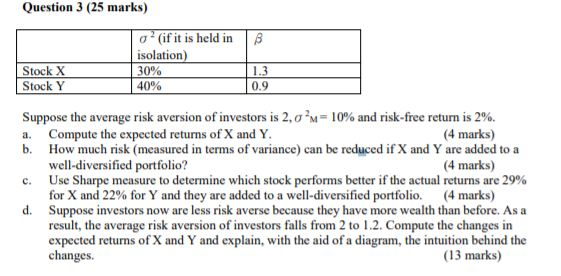 Question 3 (25 marks) B o(if it is held in isolation)