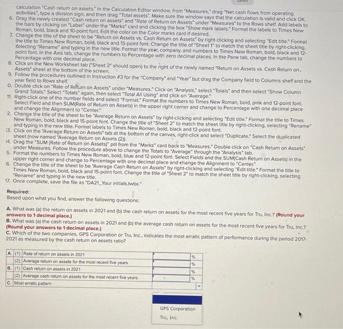 to draw conclusions about the information they contain. If you haven't completed
