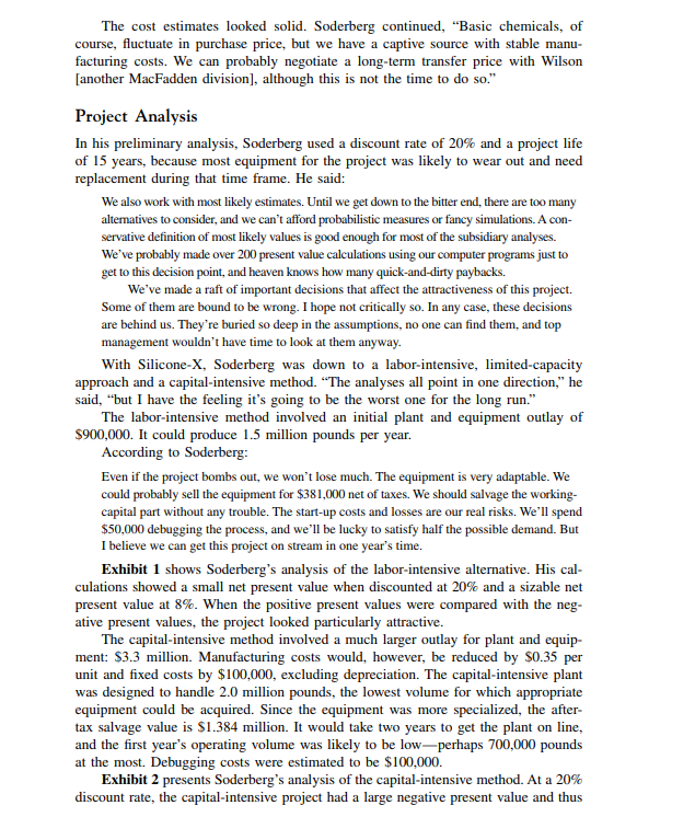 analyzing investments at the jacobs division? The Jacobs Division 2010 Richard Soderberg,