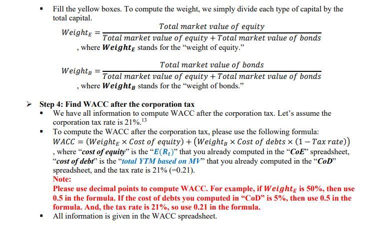 2-homedepot). To find the cost of equity, please follow the steps listed