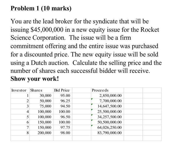 Please give appropriate formulas & explanations please. If you are handwriting please