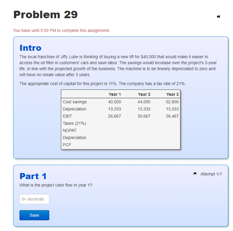  You have until 9:00 PM to complete this assignment. Intro The