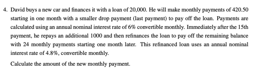 Please don't use charts or excel to explain the steps. 4. David