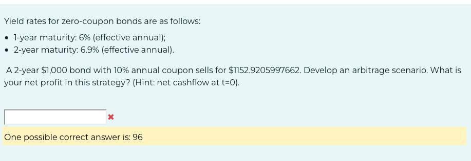 please write the steps (no excel) Yield rates for zero-coupon bonds