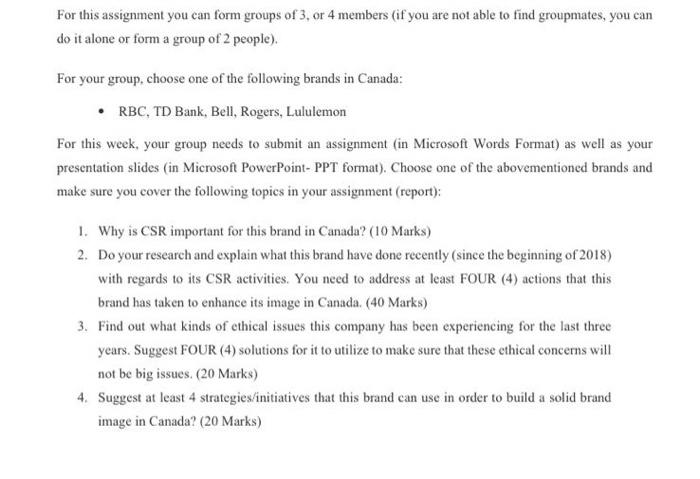  please write about td bank while considering these questions For this