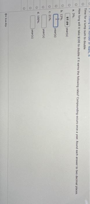  How long will it take $100 to double if it earns