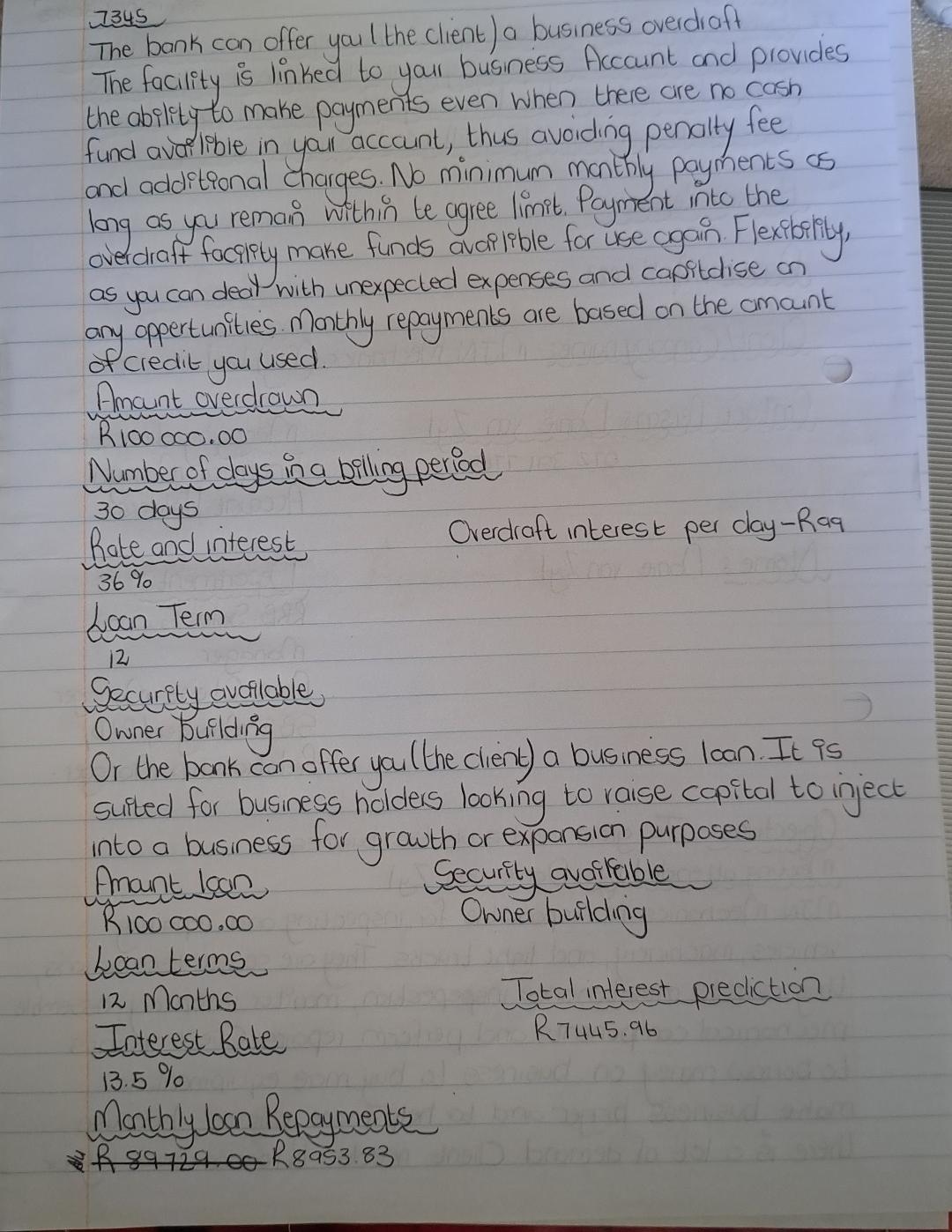 their minds Brietly describe the nature of your clien't Dusiness. Include the