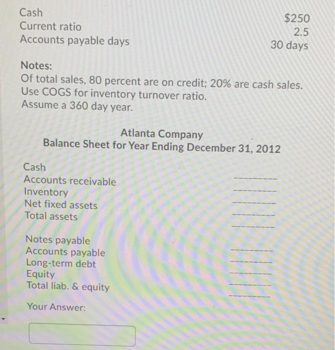 Company, determine what Atlanta Company recorded as Net Fixed Assets on its