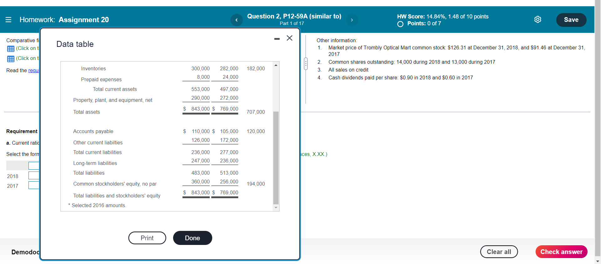 10 points O Points: 0 of 7 Save Other information: 1 Market