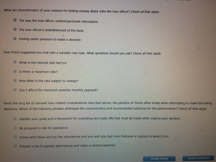 Taking Out a Consumer Loan You've made the decision to purchase an