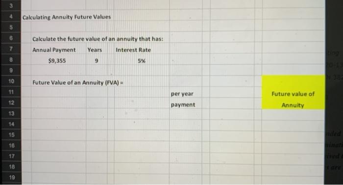 the Present value of $95,286 using the data below: 6 7 8