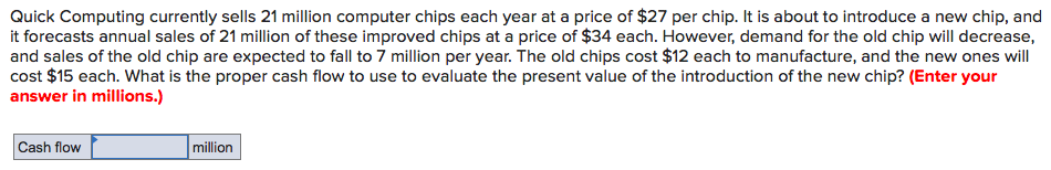  Quick Computing currently sells 21 million computer chips each year at