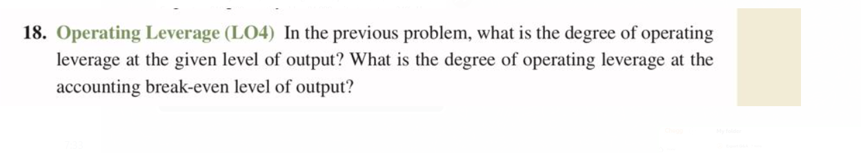 information: initial fixed asset investment =$475,000; straight-line depreciation to zero over the