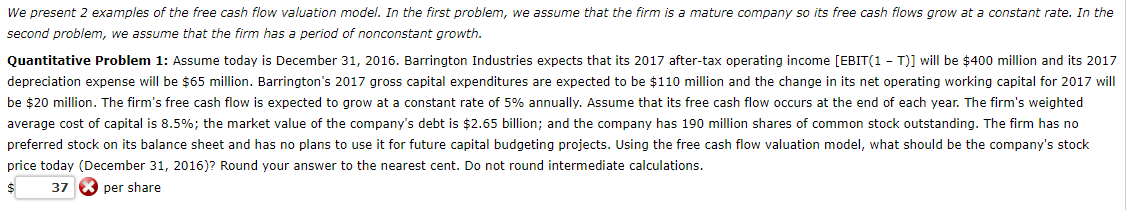 Also, $36 is a wrong answer .. We present 2 examples of
