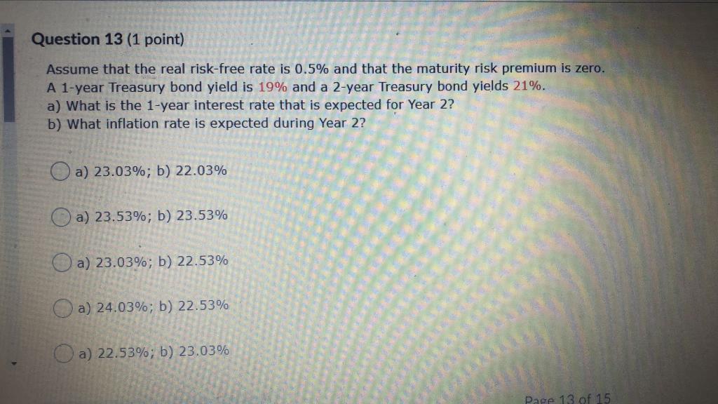 Could you please help me to answer these questions: Question 13 (1