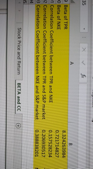 can you please help me answer 8-13. thanks 35 fx Beta