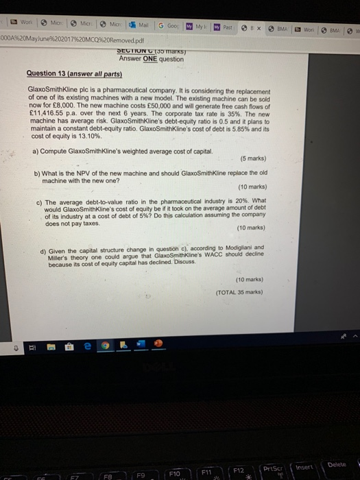 000A962ONMay lure%202017%20MC0%20Removed. pdf SECTION C3D marks Answer ONE question Question 13