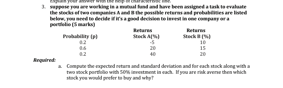 solve this problem Explain your answer with the help of characteristic mine.