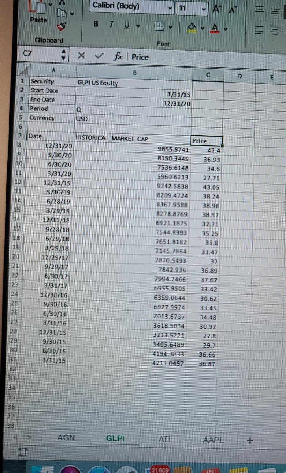 a fundamental analysis report to the CEO and CFO of the company,