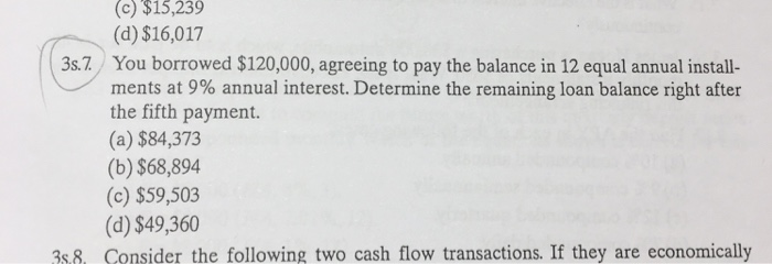 continue the question 3.5 below $15,239 (c) (d) $16,017 3s.7 You