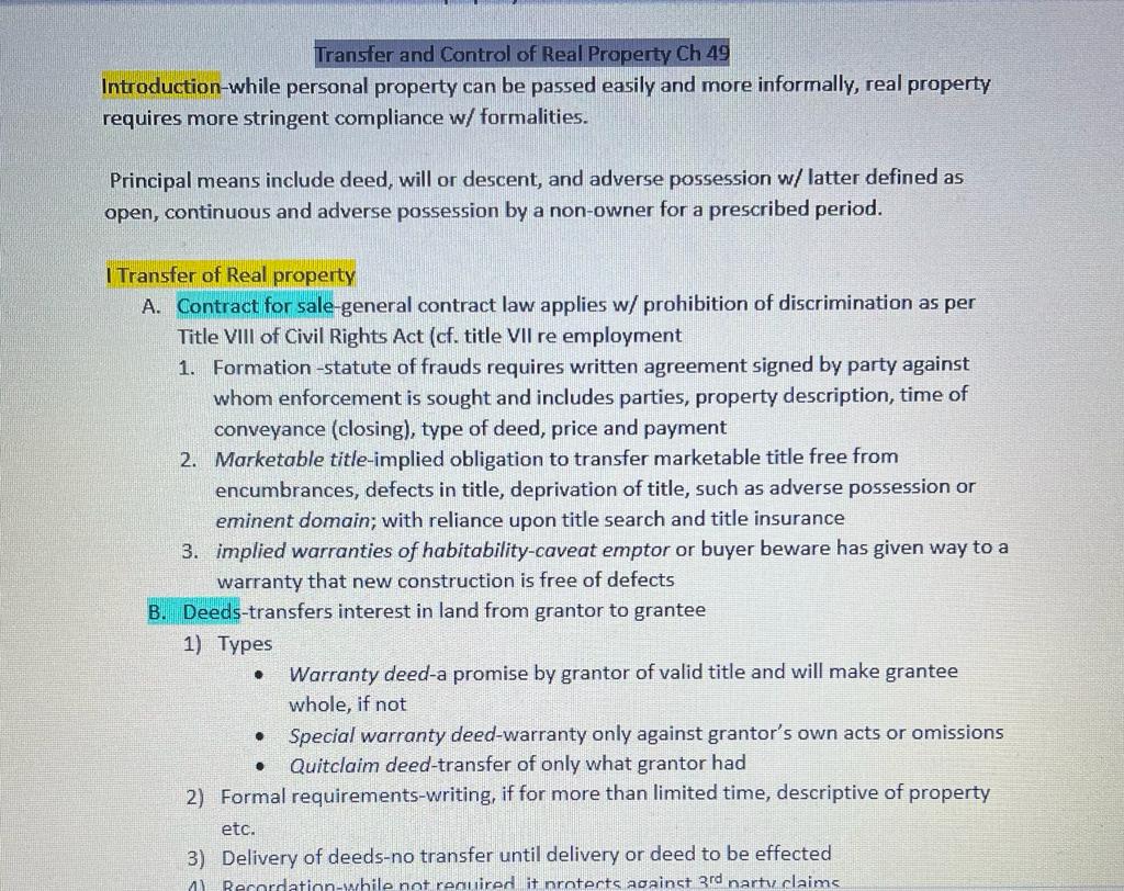 Please help me with this question, please!!!!! Real property, which encompasses land