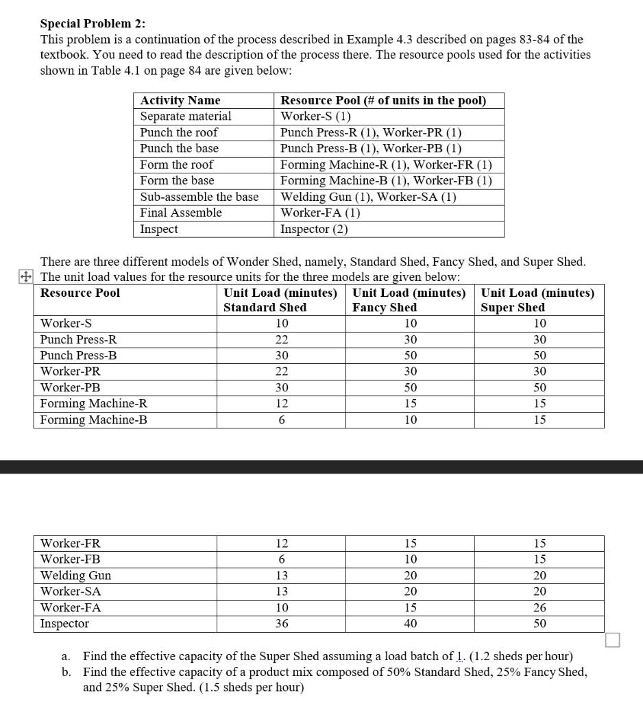 Special Problem 2: This problem is a continuation of the process