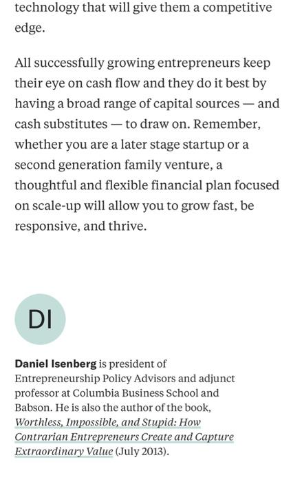 it (they) relate to your own experience, previous readings and/or with the