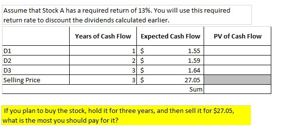 Please show all excel equations /formulas in a step by step