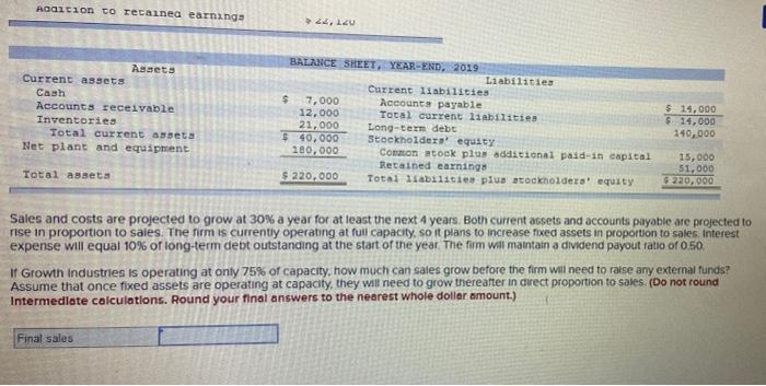 that is how they present it Problem 18-15 Capacity Use and External